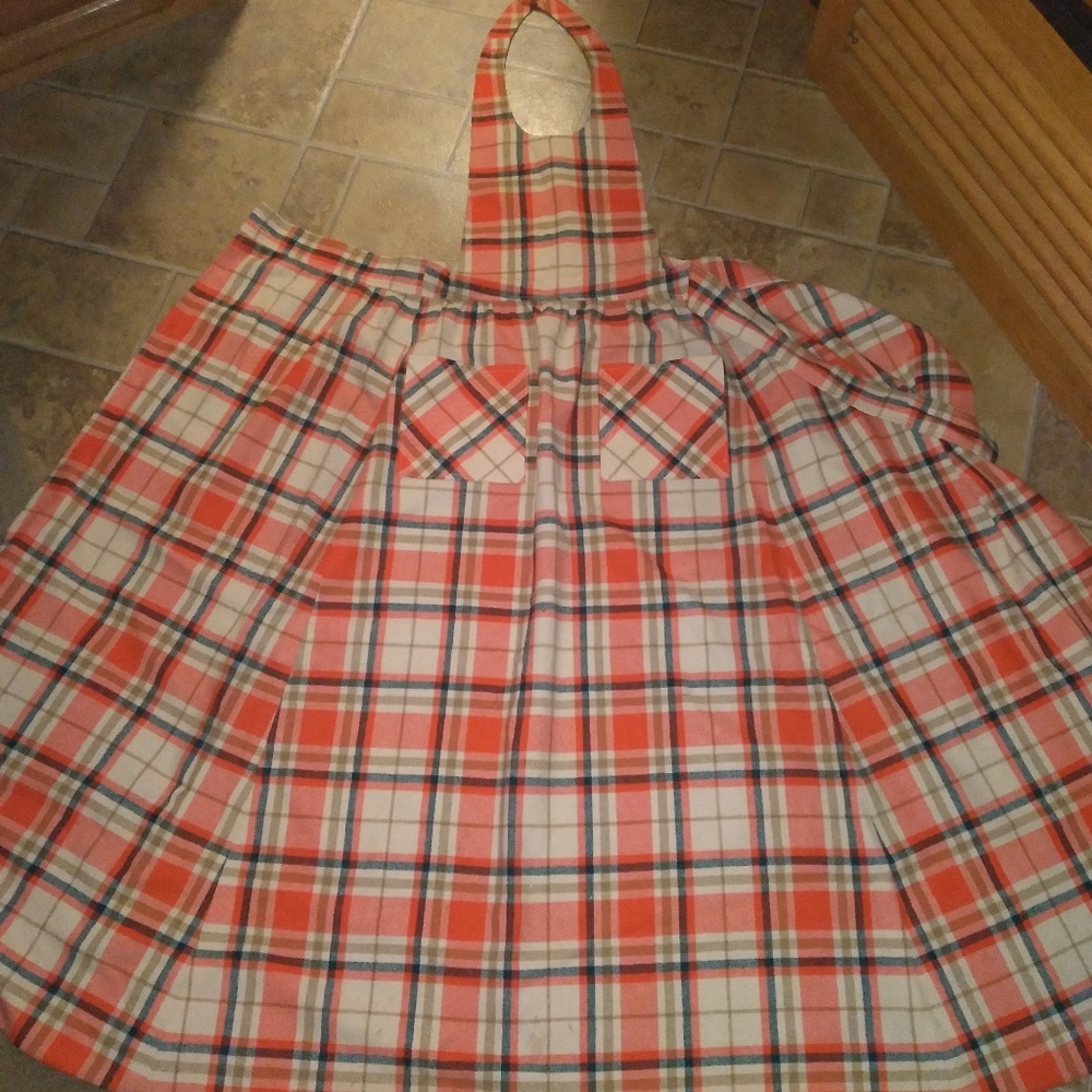 Vintage Pendleton apron style dress